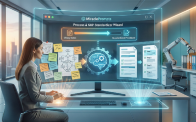 The “Audit-Proof” SOP Generator: Turn Chaos Into Compliance in 3 Minutes